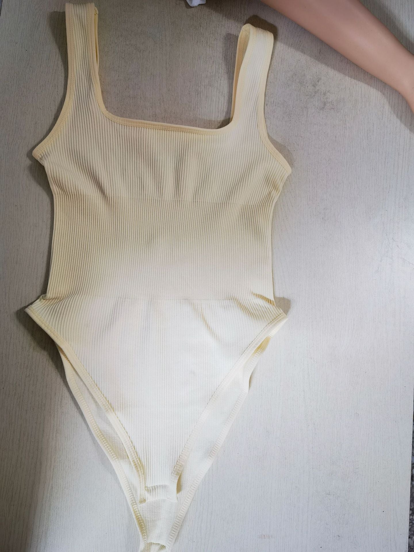 2024 New Square Neck Tummy Control Thong Body Shaper Seamless Sculpting Bodysuit Shapewear Women Sexy Ribbed Slimming Tank Tops